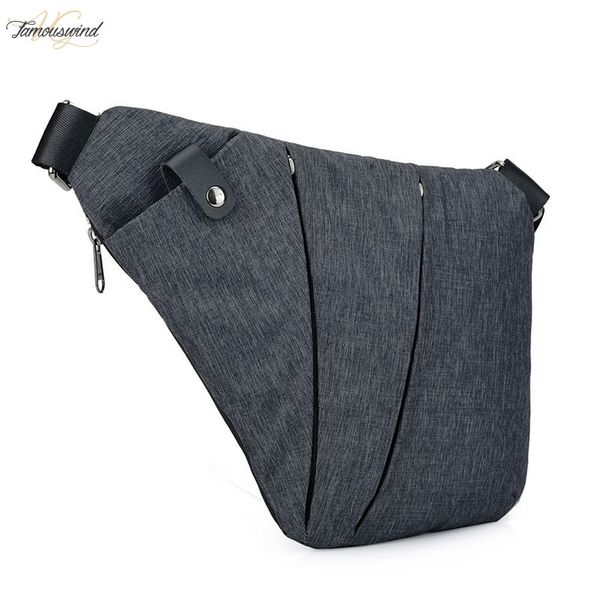 

men travel business fino bag burglarproof shoulder bag holster anti theft security strap digital storage chest bags