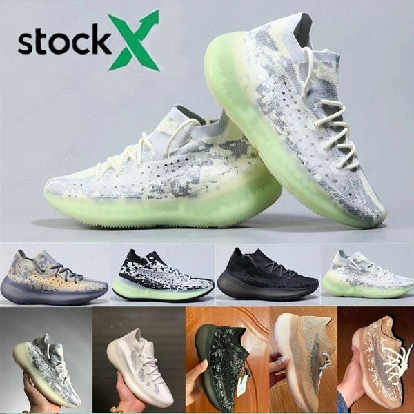 

2020 kanye west men women running shoes yecheil yeezreel hyperspace lundmark antlia static reflective zebra designer shoes size 36-46