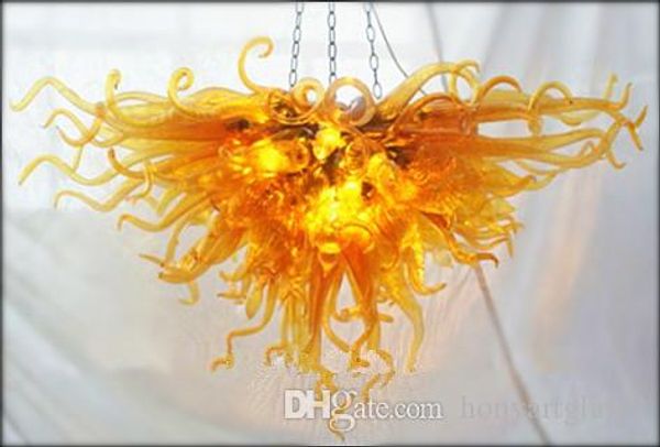 

designer golden blown glass chandelier lighting led light european style art crystal chandeliers indoor home decor