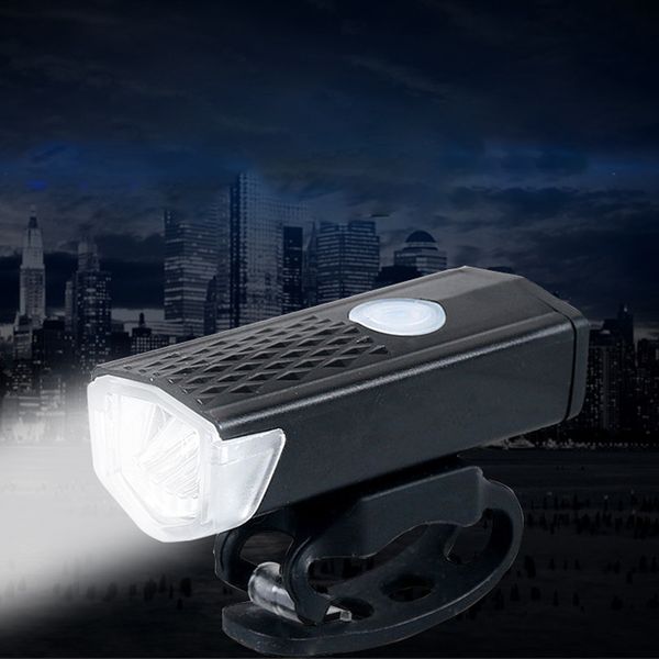 

mini bicycle signal light rechargeable waterproof adjustable bike energy saving simple operation super bright bicycle headlight