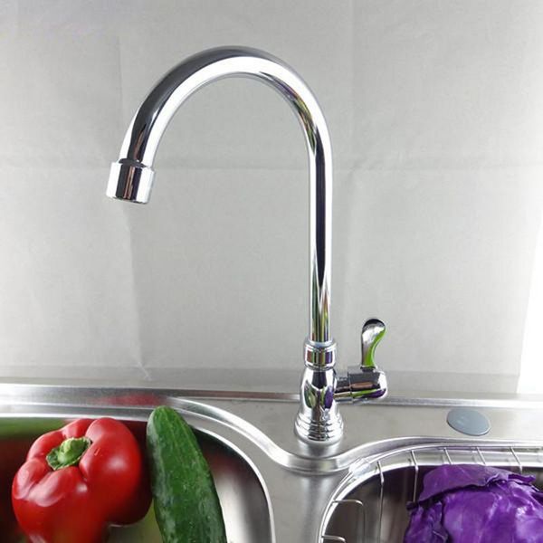 

360 degree swivel alloy kitchen cold kitchen tap single hole water tap faucet