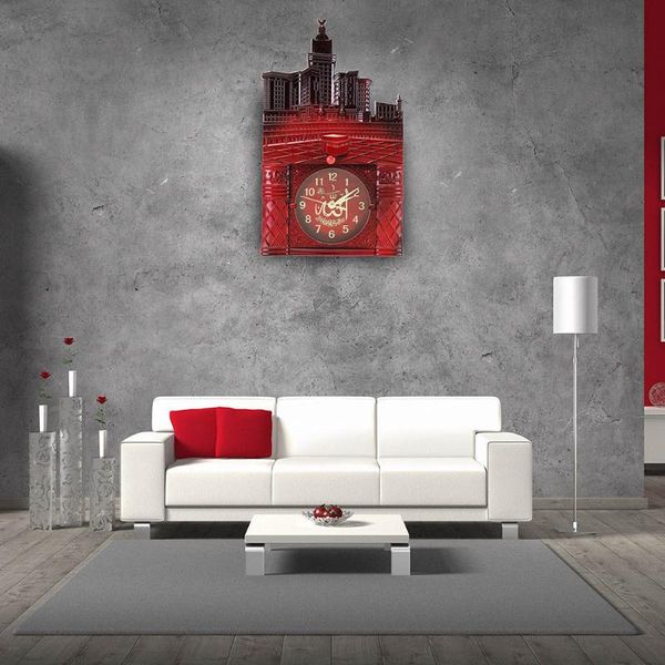 

vintage islamic mosque azan wall clock muslim prayer home room decor gift mal999