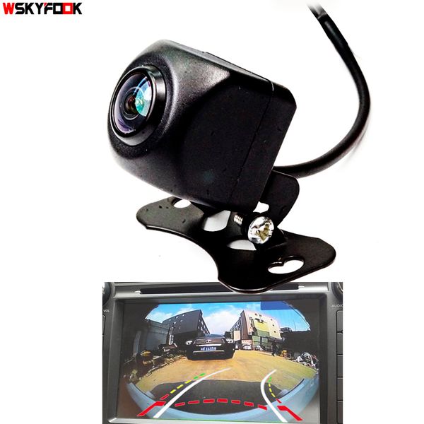

appr.180 degree angle dynamic trajectory cuver line car rear view reverse backup camera fisheye lens parking monitor