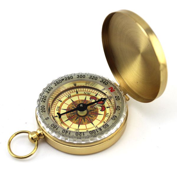 

outdoor hang buckle compass metal car car compass with cover with luminous