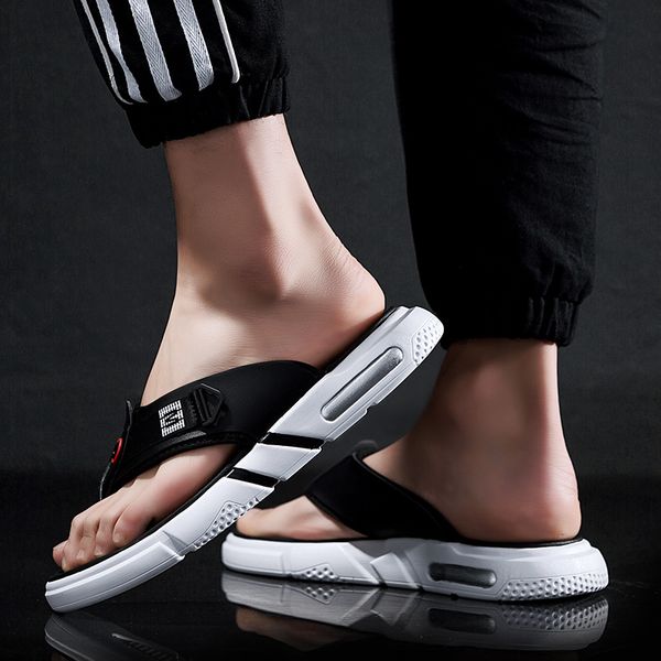 

zandalias masculino hombre para genuine couro man herren beach heren rasteira masculina verano leather sandalen sandalias playa, Black