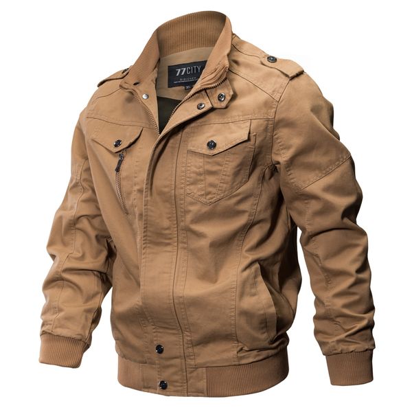 

autumn and winter new men's jacket washed cotton jacket tactical, Black;brown