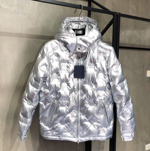 

новый бренд высокого качества top версия mens с капюшоном куртки зимы роскошные ветровки вниз ветровка пальто ватные толстые высокий qs мода, Black;brown