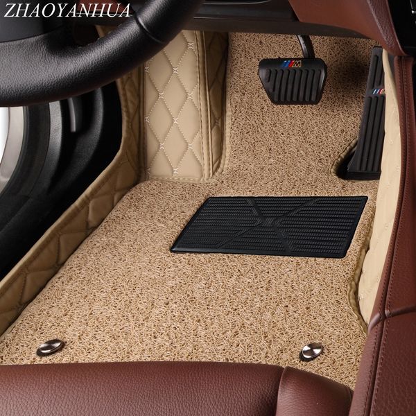 

zhaoyanhua car floor mats made for santa fe 5d perfect fit anti skid case heavy duty car-styling carpet rugs liners (200