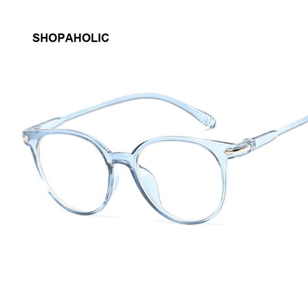 

fashion vintage transparent cat eye women glasses retro oval frame sun glasses brand designer luxury female blue eyewear, White;black