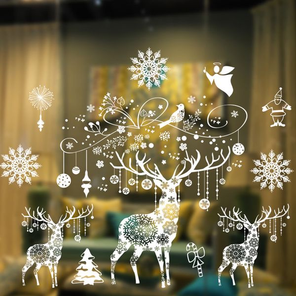 

christmas decorations large size decoration window sticker for home ornaments xmas party navidad 2021