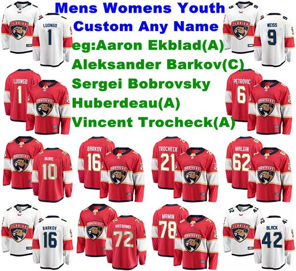 

florida panthers jerseys denis malgin jersey maxim mamin colton sceviour mike matheson pysyk frank vatrano hockey jerseys custom stitched, Black;red
