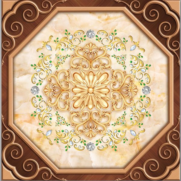 

custom 3d ceiling mural wallpaper european style luxury palace relief marble ceiling