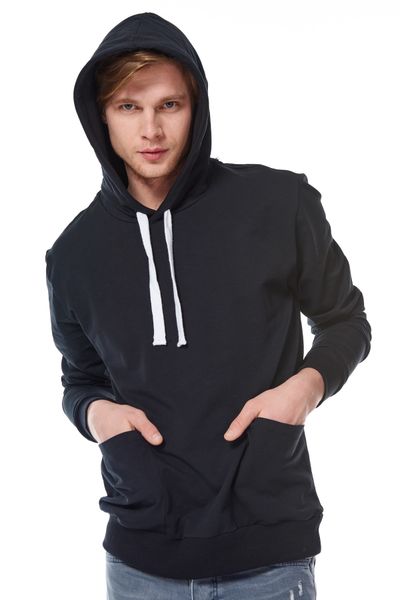 

trendyol male long sleeve new sweatshirt tmnss20sw0060, Black
