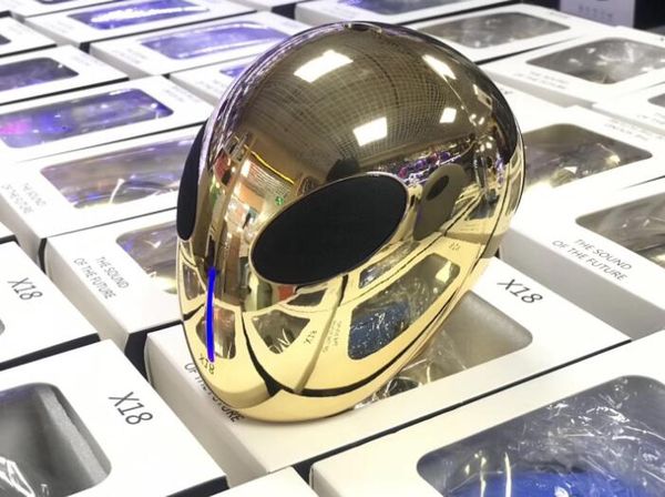 

X18 alien hape tereo portable bluetooth peaker upport tf card univer al mobile phone mu ic wirele outdoor portable woofer hot