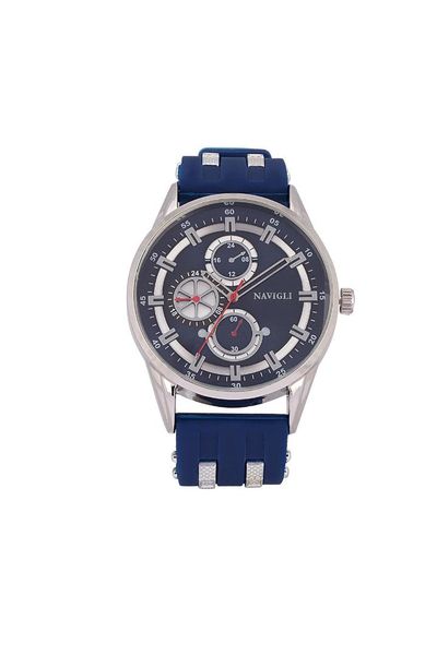 

navigli male clock 7187s05, Slivery;brown
