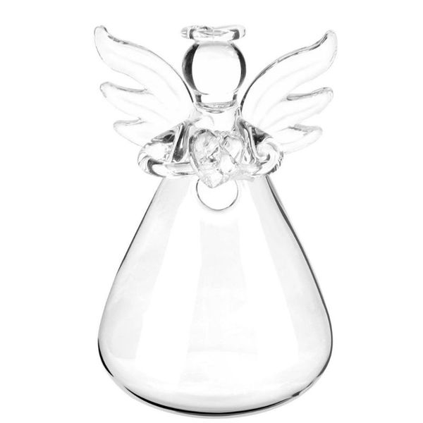 

бутылка вазы ангела прозрачной стеклянной стены вися для украшений цветка завода