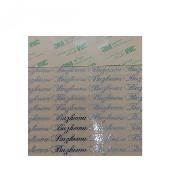 

custom weatherproof metallic name sticker,metal logo label sticker printing
