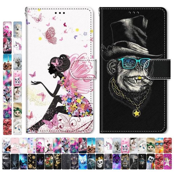 

boys girls kids lovely phone bags for case samsung galaxy s9 plus + s8 s7 s6 s5 animal flower tower dog cat tiger wolf lion d08f