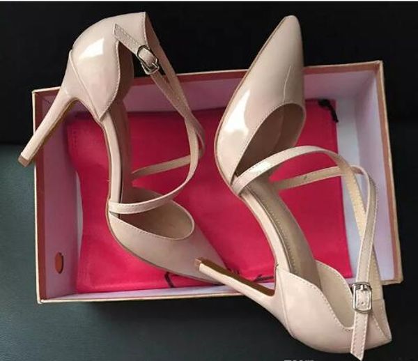 

2010 summer style women's lace up red bottom high heels pointed toe bandage stiletto sandals celebrity ladies shoes pumps, Black