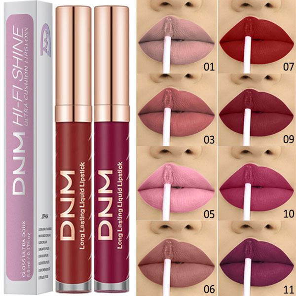 

new long lasting lipstick waterproof matte liquid lip gloss lip liner cosmetics
