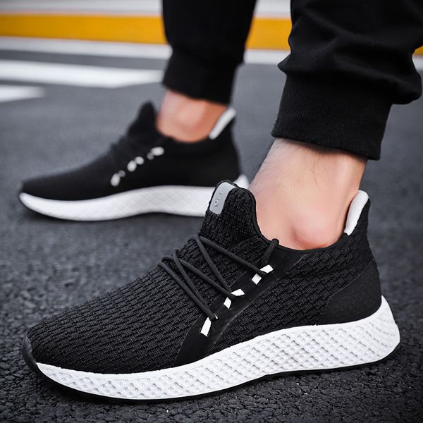 

male breathable comfortable sport shoes men running shoes lace up wear-resistant men sneakers 2020 new athletic