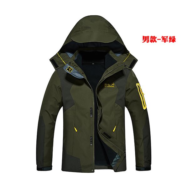 

2020 men's winter warm women jackets male outdoor inside fleece jacket windproof waterproof thermal coats ski hiking camping, Blue;black