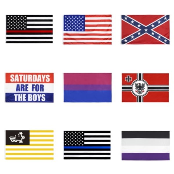 

50pcs confederate rebel flags civil war rebel flag national polyester two side pirnted 3*5 bettle flags 150*90cm by#506