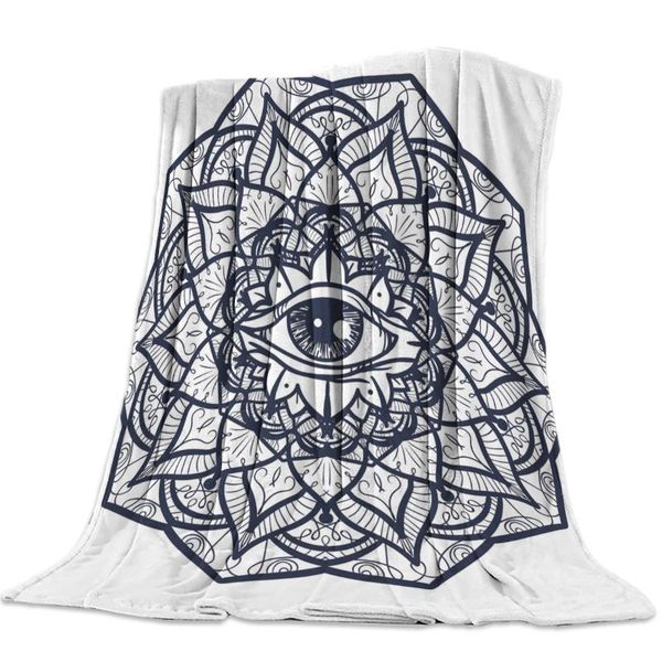 

eye mandala art throw blanket soft comfortable velvet plush blankets warm sofa bed sheets