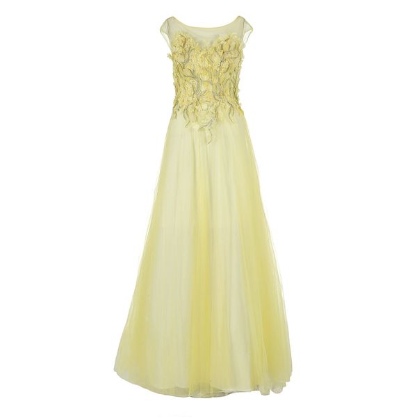 

dressv ice blue appliques scoop neck long evening dress sleeveless wedding party formal dress a line evening dresses, White;black