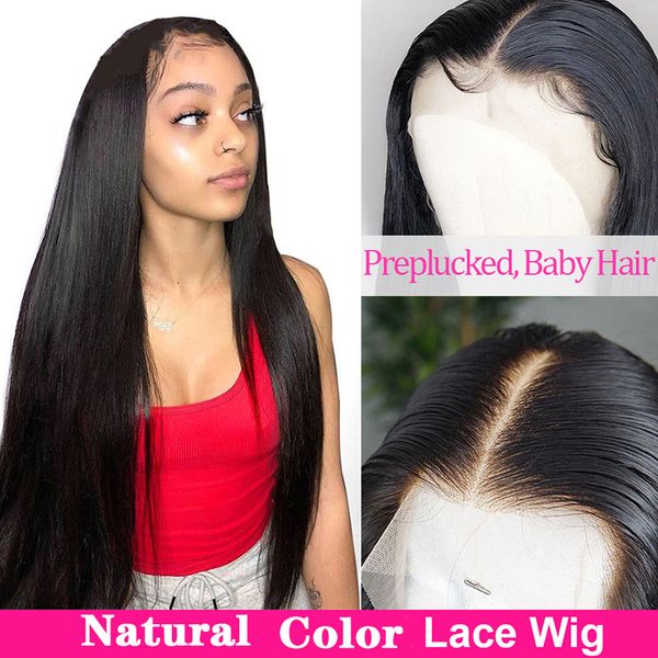 

brazilian virgin human hair wig 150% density full lace wig silky straight 8-24inch lace front wigs ing, Black;brown