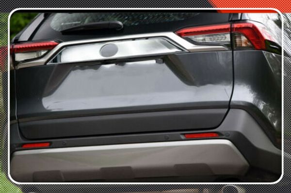 

for toyota rav4 2019 2020 car styling rear trunk lid decorative cover trim abs plastic auto accessories