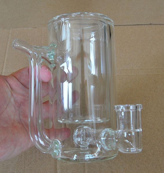 

glass coffee mug pipe bong water pipe dab oil rig clear color with perc 16cm height 700g for ing