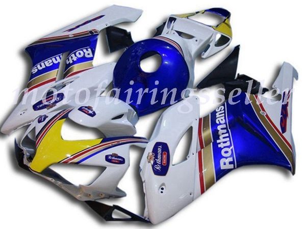 

oem quality new abs full fairings kits fit for honda cbr1000rr (2004-2005) cbr1000rr 04 05 bodywork set blue yellow white