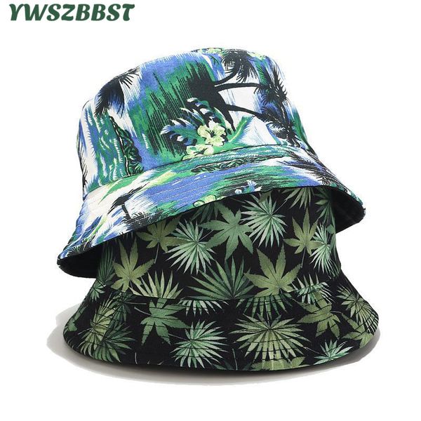 

новое лето осень женщины шлемов sun tree солнцезащитный cap двусторонний может носить хлопок женщины bucket hat мужчины рыболова hat, Blue;gray