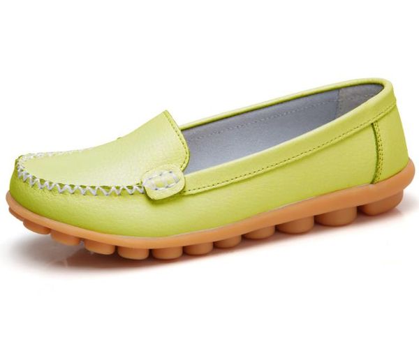 

shoes women flats casual shoes leather 067, Black