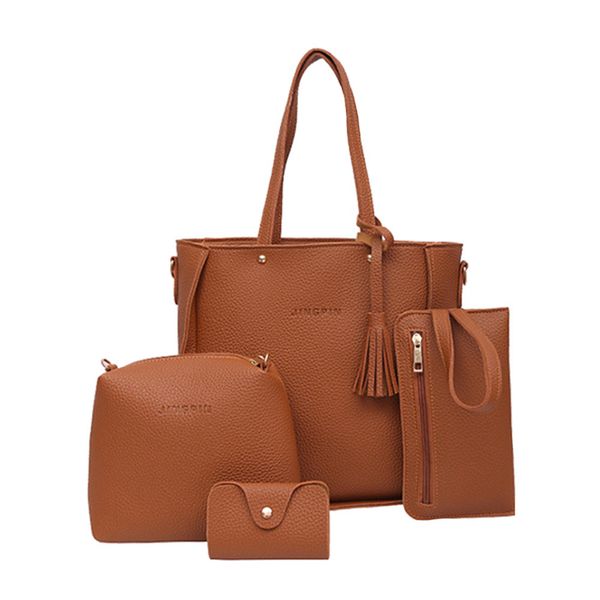 

2019 women four set handbag shoulder bags four pieces tote bag crossbody wallet bags $d