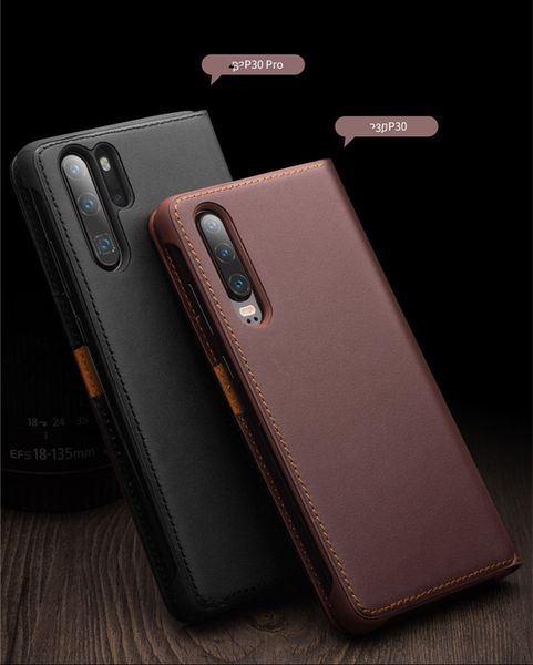 

B20 huawei p30 pro mobile phone hell leather bu ine cowhide p30 protective cover