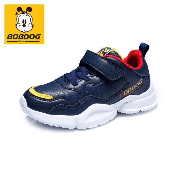 

bobdog house children's shoes trend new children's shoes spring fashion non-slip breathable comfortable casual sneakers 8316, Black;red