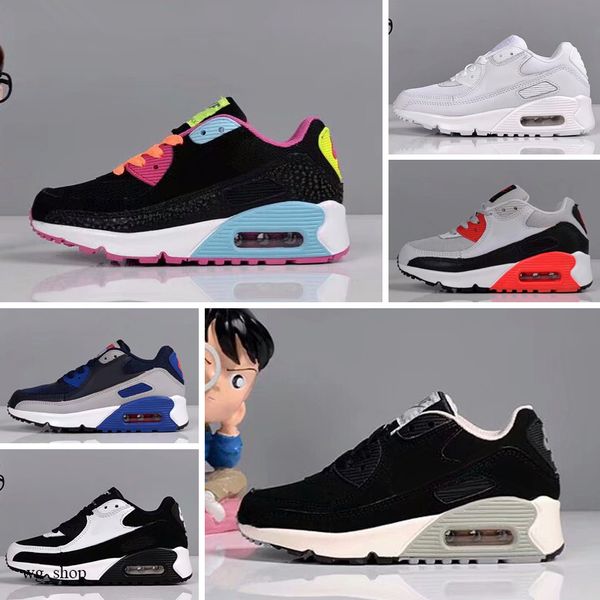 

nike air max 90 дешевый new kids sneakers presto обуви для детей спорт chaussures налейте enfants тренеров infant девушки парни кроссовки ра, Black