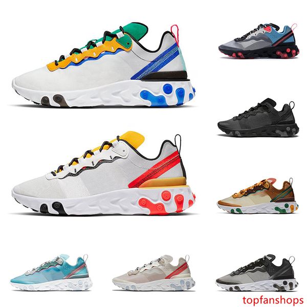 

2020 react element 55 87 running shoes for men women tour yellow white royal red triple black mens trainer athletic sports sneakers