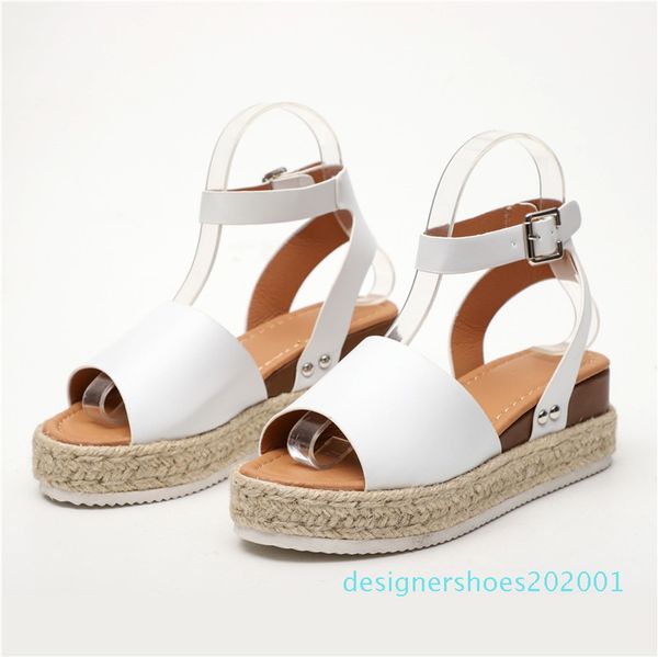 

women wedges shoes femme straw buttom platform sandals sandals plus size summer shoes flip flop chaussures d01, Black