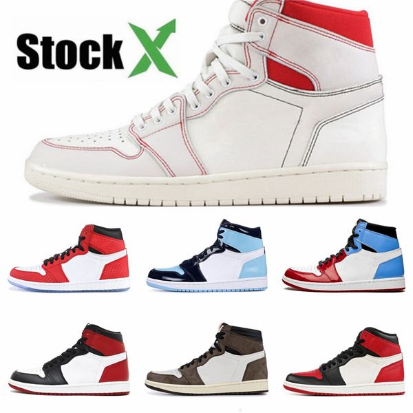

2020 game royal jumpman 1 1s high og pine green tubro green shattered backboard basketball shoes mens travis scotts sports sneakers #qa900