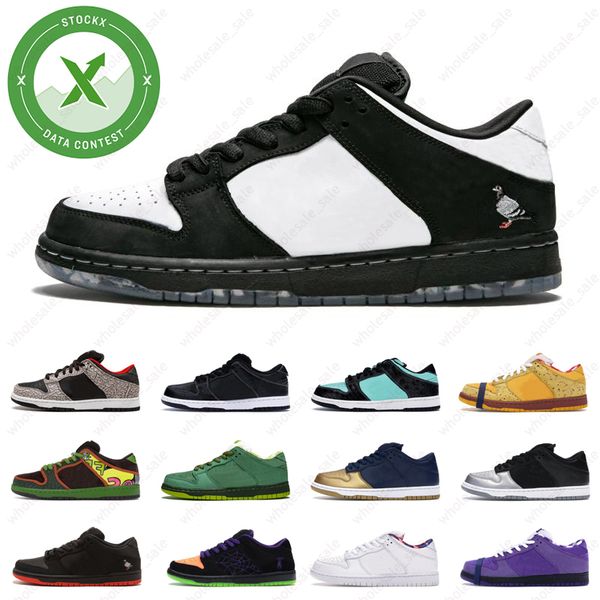 

fashion men low basketball shoes stock x metallic gold black cement panda pigeon women mens skateboard flats sneakers trainer shoe 36-45