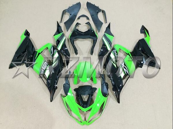 

4 gifts new abs injection mold motorcycle fairings set fit for kawasaki ninja zx-6r 599 zx6r 2013 2014 2015 2016 2017 green black