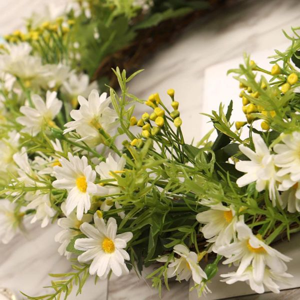 

decorative flowers & wreaths realistic simulation rattan sunflower wreath door flower home decor 2021 arrival