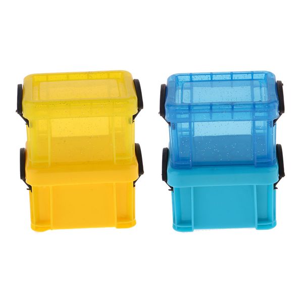 

1/6 candy color storage case for 1/6 dolls house furniture blue & yellow