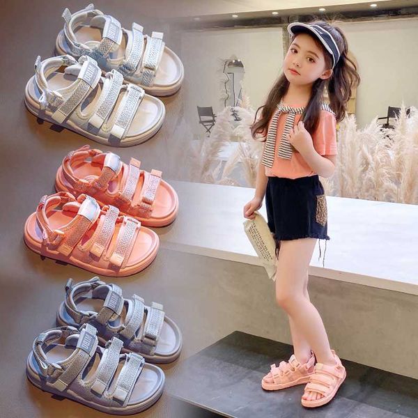 

aadct 2020 summer boys sandals new fashion little baby kids sandals for girls brand soft sole children beach shoes, Black;red