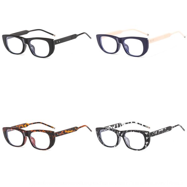 

2020 runway show personalized anti-blue light plain fashion women's sun square glasses frame glasses frame, Silver