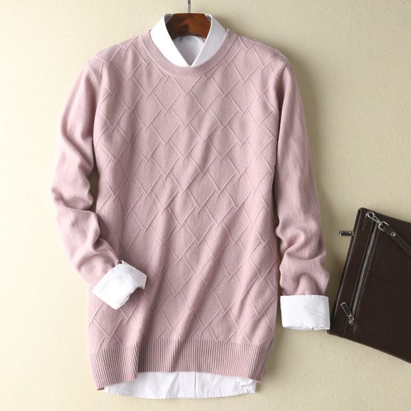 

2019 new autumn winter men's sweater men's v-neck solid color casual sweater slim fit brand knitted pullovers, White;black