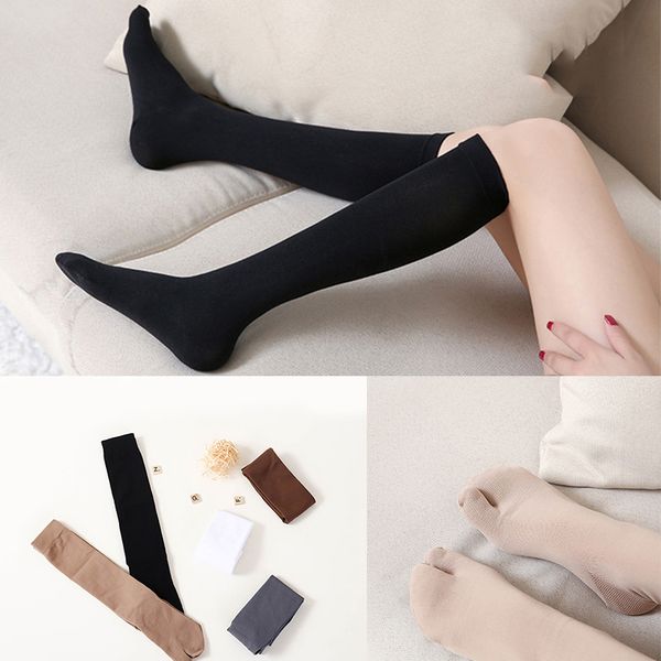 

5 pairs/lot women's calf-length socks split toe running stockings fit girls outdoor gym wear tight tabi stocking us size 5-7.5, Black